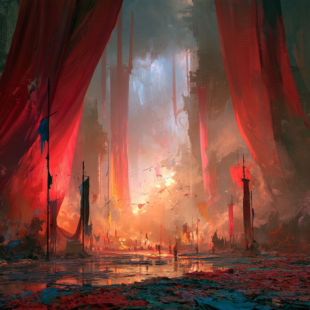 Exuberant atmosphere style, Midjourney V8.2, render 1 of 4