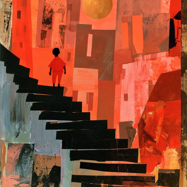 Ezra Jack Keats style, Midjourney V8.2, render 2 of 4
