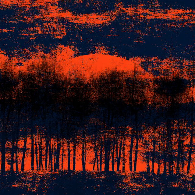 Silhouette Screenprintism style, Midjourney V8.2, render 2 of 4