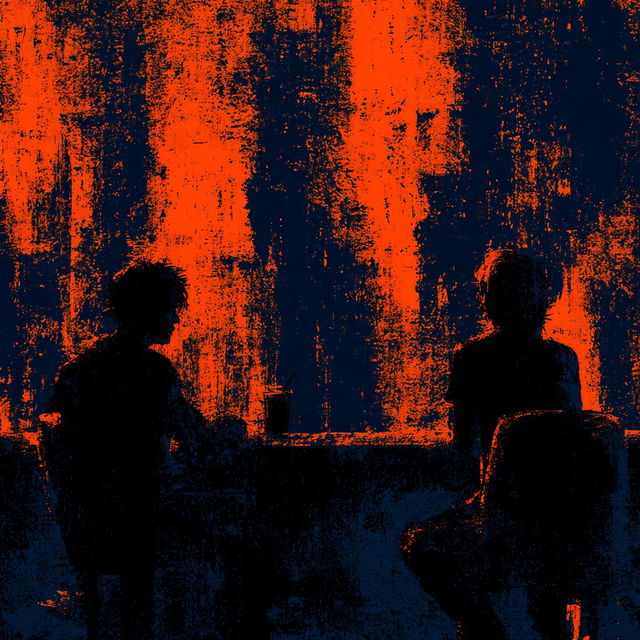 Silhouette Screenprintism style, Midjourney V8.2, render 3 of 4