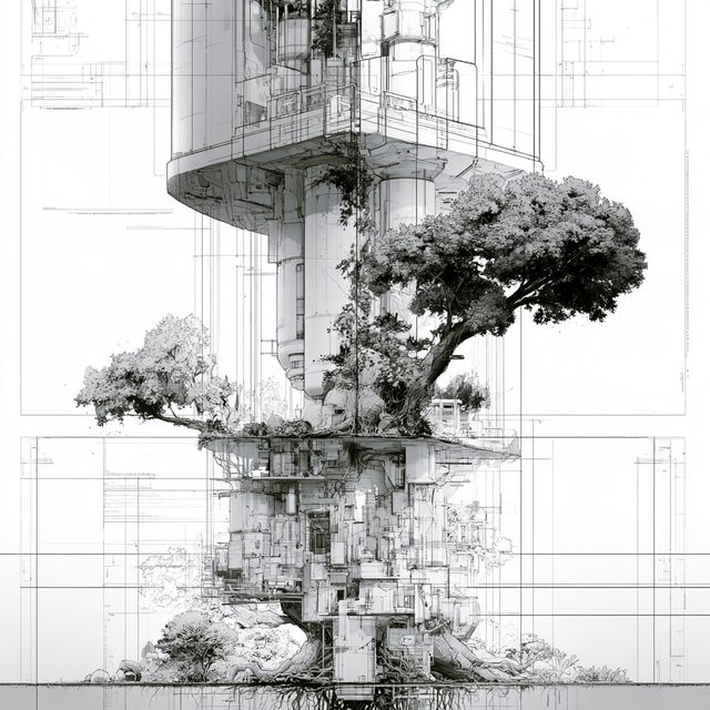 Suspended Anatomy style, Midjourney V8.2, render 4 of 4
