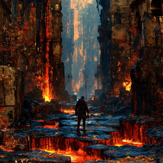 Ashen Paintcell Doctrine style, Midjourney V8.2, render 3 of 4