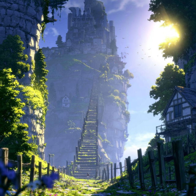 Electrum Cloudstairs style, Midjourney V8.2, render 4 of 4