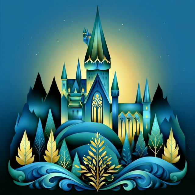 Chrysocobalt style, Midjourney V8.2, render 4 of 4
