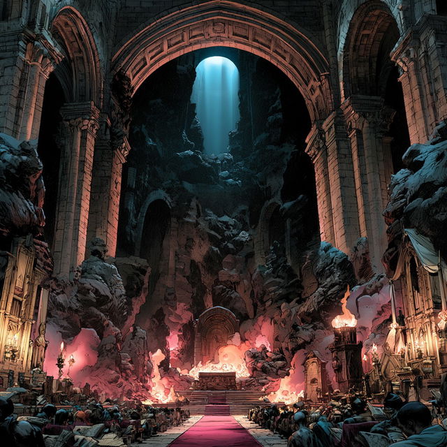 Gilded Ink Cataclysm style, Midjourney V8.2, render 1 of 4