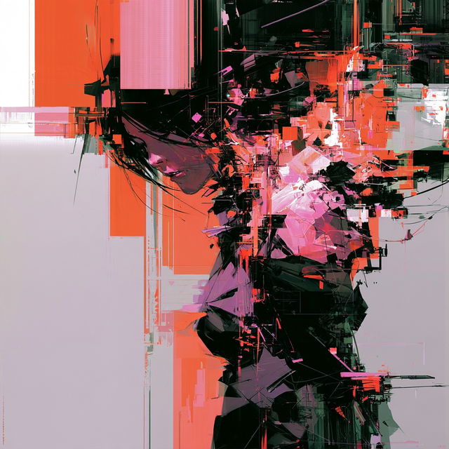 Chromafragism style, Midjourney V8.2, render 3 of 4