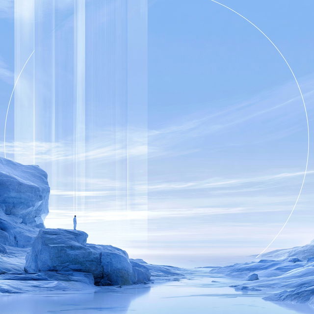 Cryocursive style, Midjourney V8.2, render 1 of 4