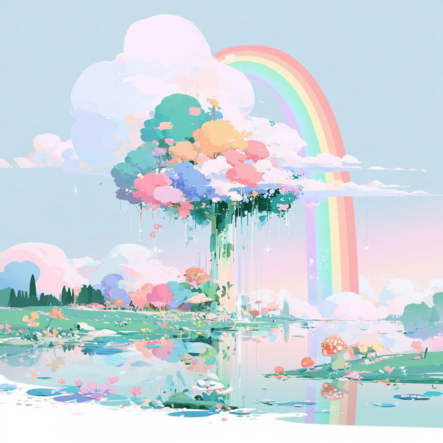 Pastelarchipelago style, Midjourney V8.2, render 1 of 4