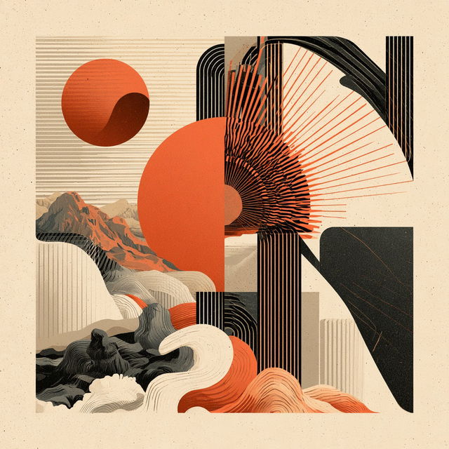 Geomantique style, Midjourney V8.2, render 4 of 4