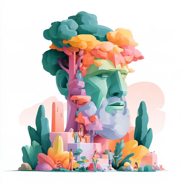 Coralteal Papercosmos style, Midjourney V8.2, render 2 of 4