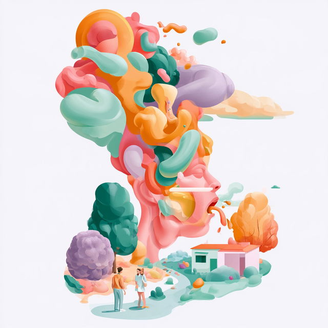 Coralteal Papercosmos style, Midjourney V8.2, render 1 of 4