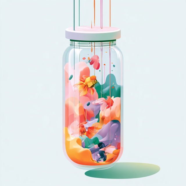 Coralteal Papercosmos style, Midjourney V8.2, render 4 of 4