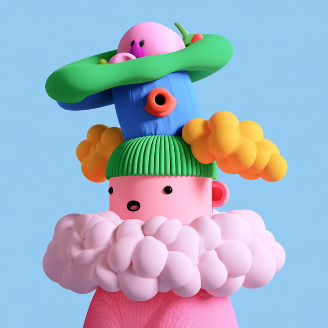Bubbleburin style, Midjourney V8.2, render 1 of 4