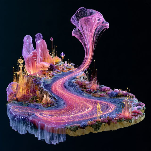 Crystaferric style, Midjourney V8.2, render 4 of 4