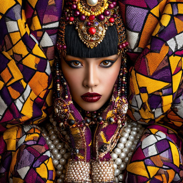 Chronobrocade style, Midjourney V8.2, render 3 of 4