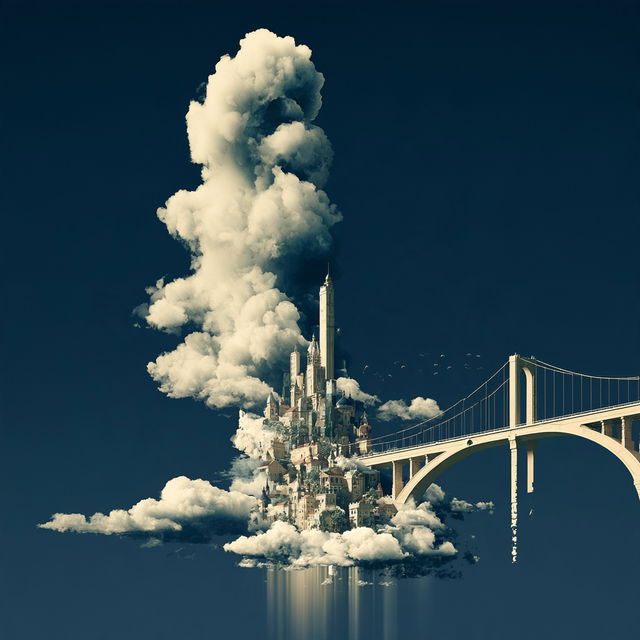 Fossil Bridge Event style, Midjourney V8.2, render 1 of 4