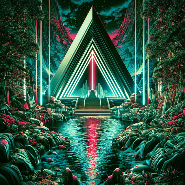 Floating Festival of Eyes style, Midjourney V8.2, render 4 of 4