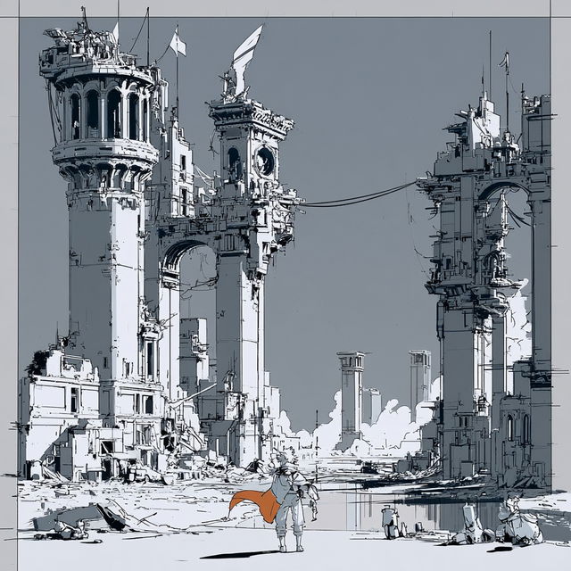 Ruincable style, Midjourney V8.2, render 4 of 4