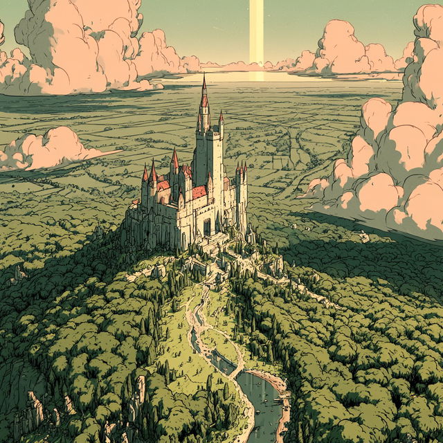 Castelluminism style, Midjourney V8.2, render 3 of 4