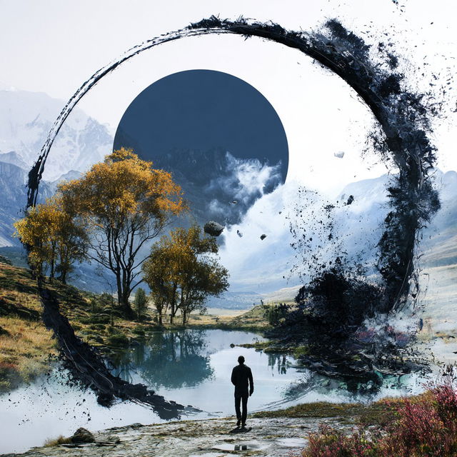 Glacial Ink Mycography style, Midjourney V8.2, render 2 of 4