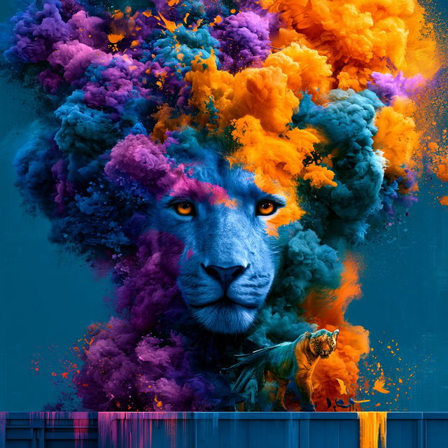 Splattergouache style, Midjourney V8.2, render 2 of 4