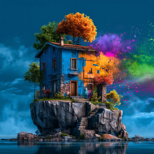 Splattergouache style, Midjourney V8.2, render 4 of 4