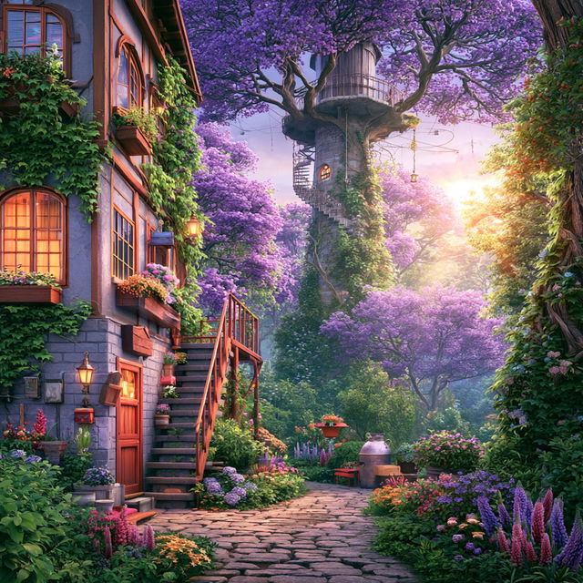 Storybook Arcadia style, Midjourney V8.2, render 2 of 4