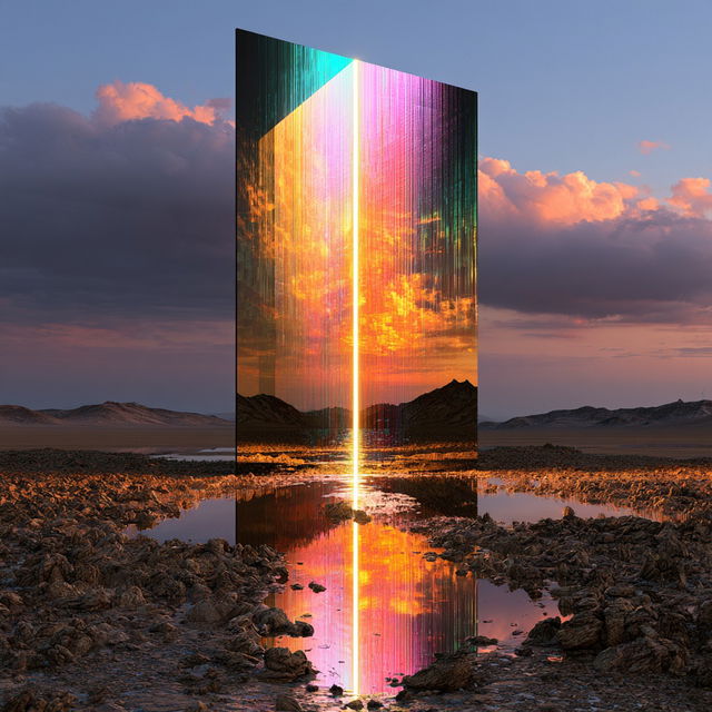 Stratified Mirrorcut style, Midjourney V8.2, render 4 of 4