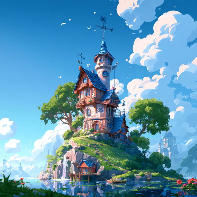 Cloudglaze Storyware style, Midjourney V8.2, render 2 of 4