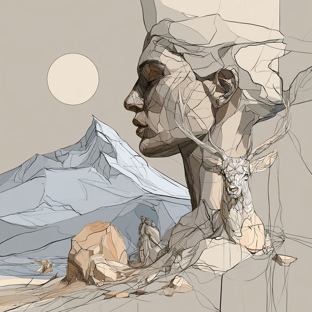 Stairhorn style, Midjourney V8.2, render 3 of 4