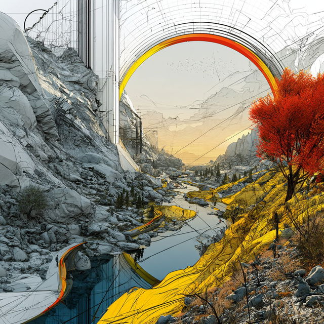 Contouriso style, Midjourney V8.2, render 1 of 4