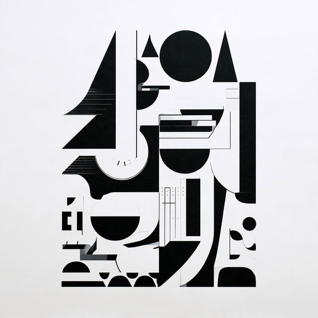 Linocut Geometry style, Midjourney V8.2, render 2 of 4