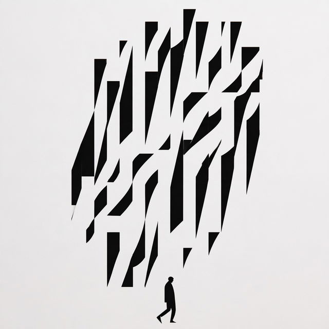 Linocut Geometry style, Midjourney V8.2, render 1 of 4