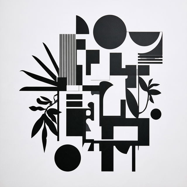 Linocut Geometry style, Midjourney V8.2, render 4 of 4