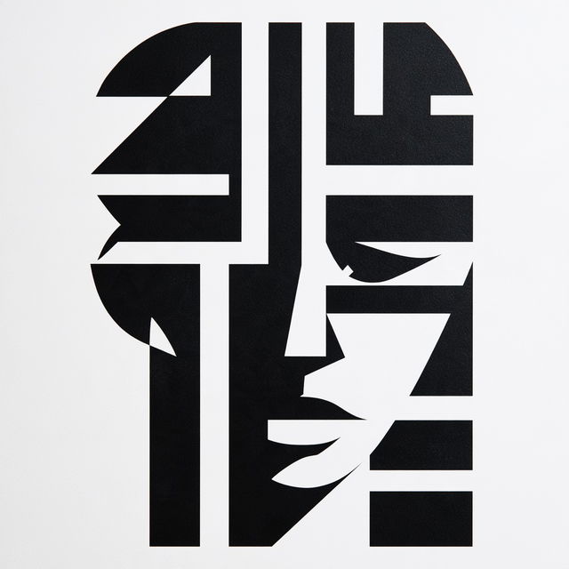 Linocut Geometry style, Midjourney V8.2, render 3 of 4