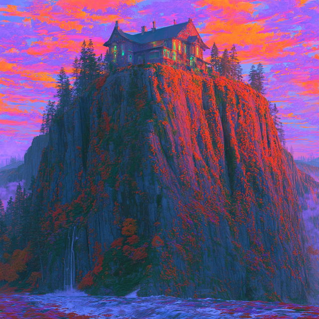 Fauveglow style, Midjourney V8.2, render 3 of 4