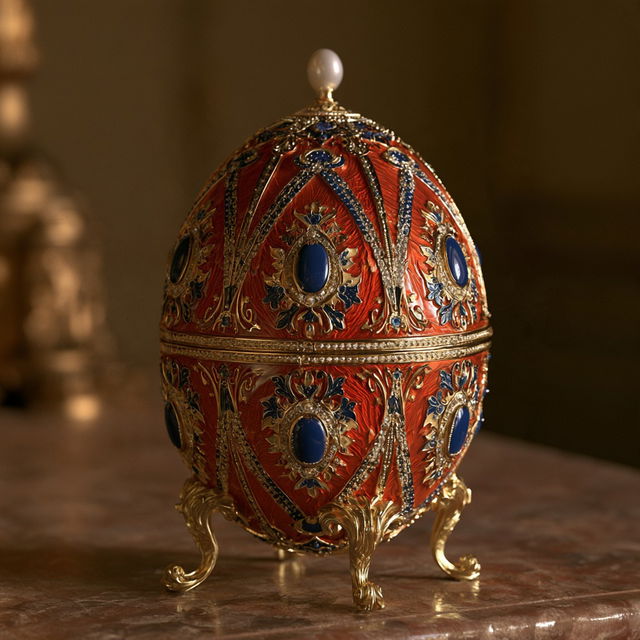 Faberge egg style, Midjourney V8.2, render 2 of 4