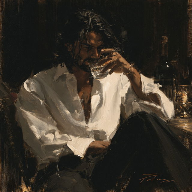 Fabian Perez style, Midjourney V8.2, render 2 of 4