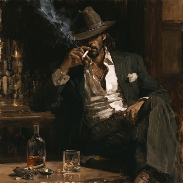 Fabian Perez style, Midjourney V8.2, render 4 of 4