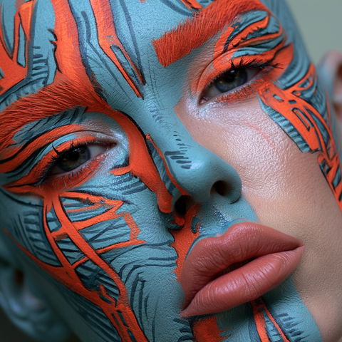 Facepaint style (Techniques), Midjourney V8.2