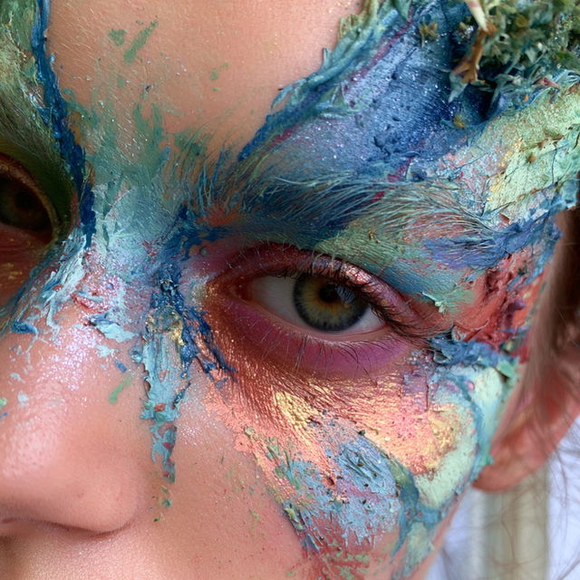 Facepaint style, Midjourney V8.2, render 3 of 4