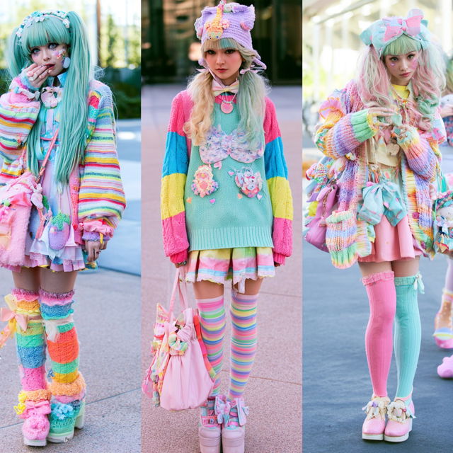 Fairy Kei fashion style, Midjourney V8.2, render 2 of 4