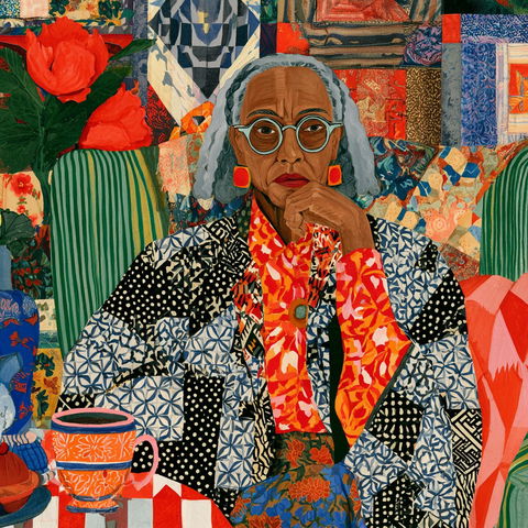 Faith Ringgold style (Painters), Midjourney V8.2
