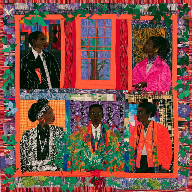 Faith Ringgold style, Midjourney V8.2, render 3 of 4