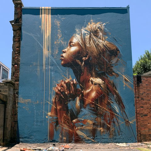 Faith47 style (Street artists), Midjourney V8.2