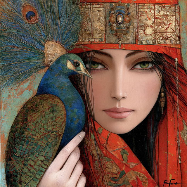 Faiza Maghni style, Midjourney V8.2, render 3 of 4