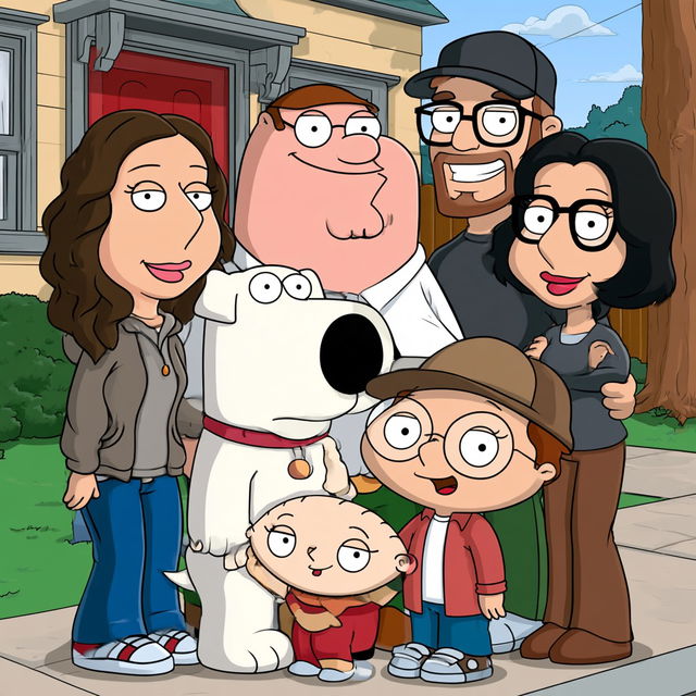 Family Guy style, Midjourney V8.2, render 4 of 4