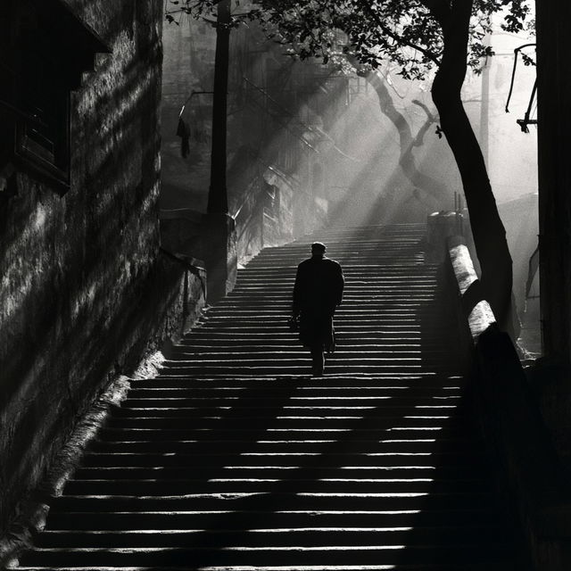 Fan Ho style, Midjourney V8.2, render 4 of 4