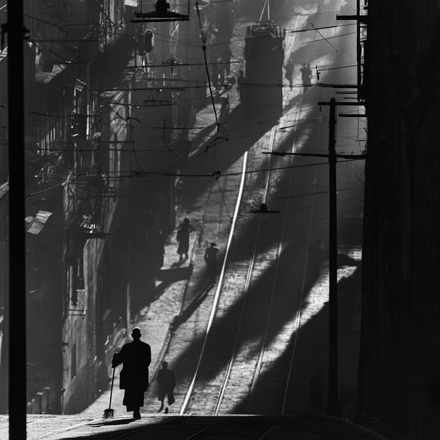 Fan Ho style, Midjourney V8.2, render 3 of 4