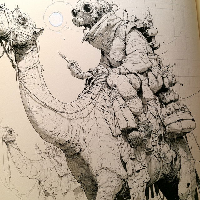 Farel Dalrymple style, Midjourney V8.2, render 2 of 4